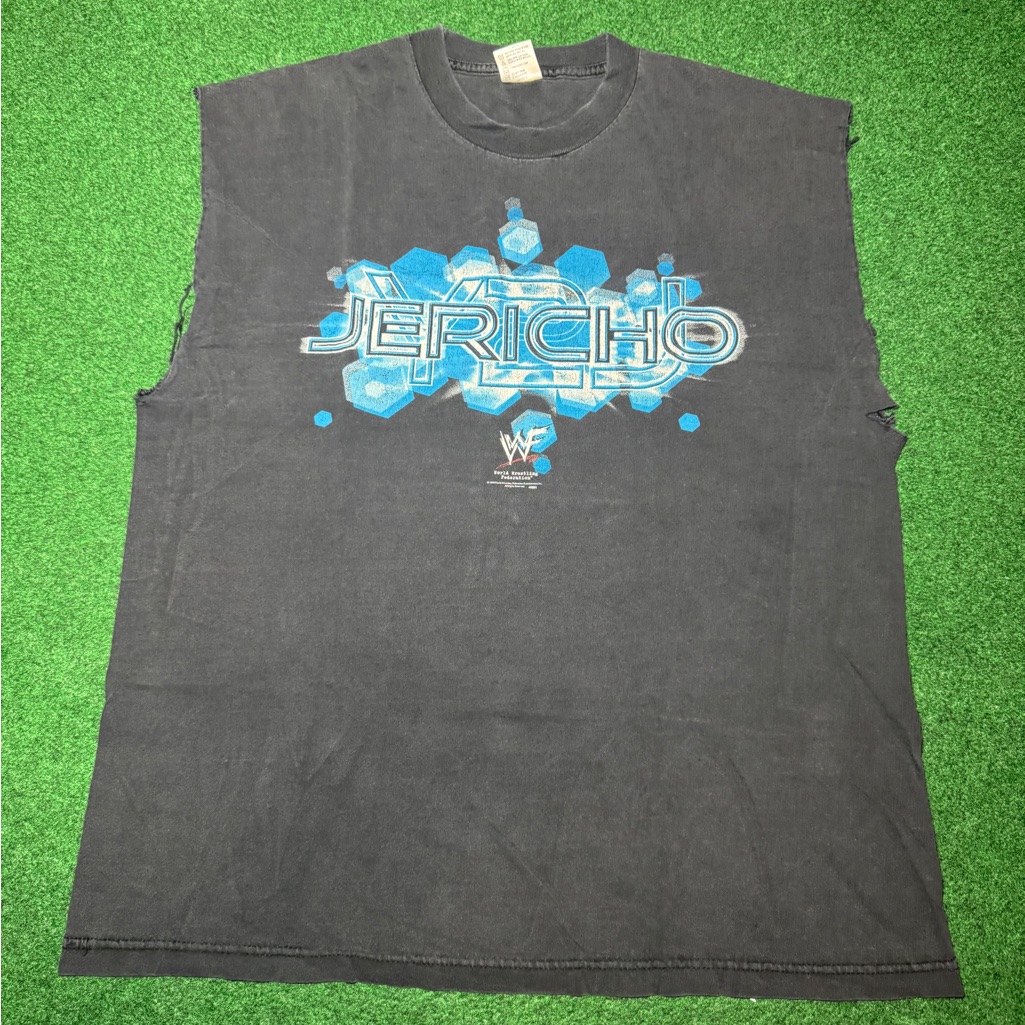 Vintage 90s Chris Jericho Wwf T-Shirt, Raw Is Jericho, Sleeveless Cut Off (Xl)